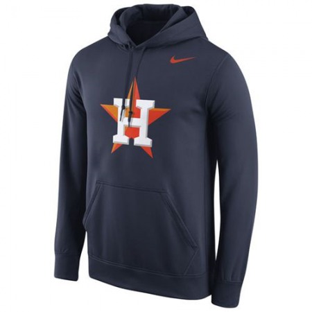 Houston Astros  Logo Performance Navy Pullover MLB Hoodie