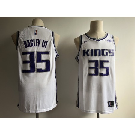 Kings #35 Marvin Bagley III White  Authentic Stitched Jersey