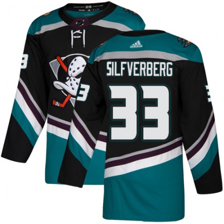 Men's  Anaheim Ducks #33 Jakob Silfverberg Black Stitched NHL Jersey