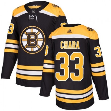 Men's  Boston Bruins #33 Zdeno Chara Black Stitched NHL Jersey