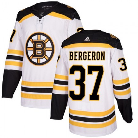 Men's  Boston Bruins #37 Patrice Bergeron White Stitched NHL Jersey