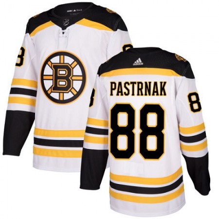 Men's  Boston Bruins #88 David Pastrnak White Stitched NHL Jersey
