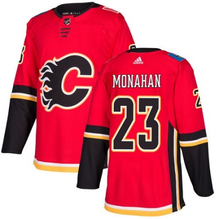 Men's  Calgary Flames #23 Sean Monahan Red Stitched NHL Jersey