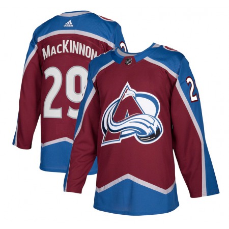 Men's  Colorado Avalanche #29 Nathan MacKinnon Burgundy Stitched NHL Jersey