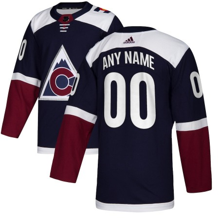 Men's  Colorado Avalanche Personalized AuthenticNavy Home Stitched NHL Jersey