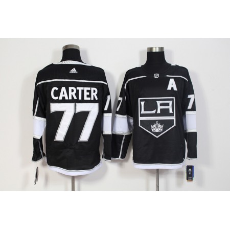 Men's  Los Angeles Kings #77 Jeff Carter Black Stitched NHL Jersey