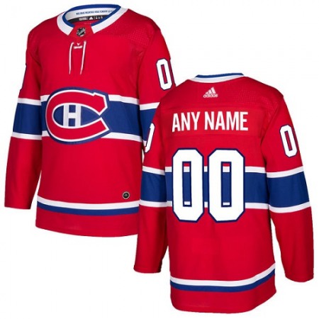 Men's  Montreal Canadiens Personalized Authentic Red Home Stitched NHL Jersey