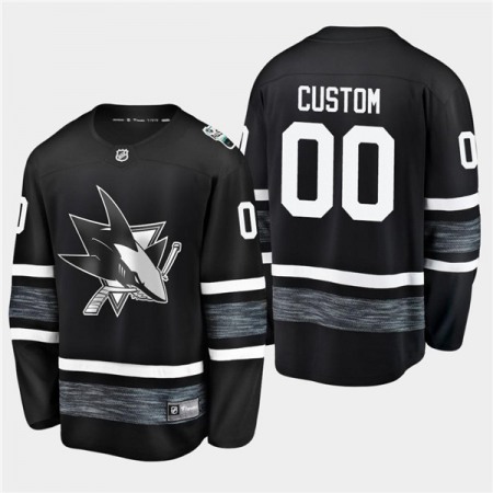 Men's  San Jos sharks Custom 2019 NHL All Star Black Stitched Jersey