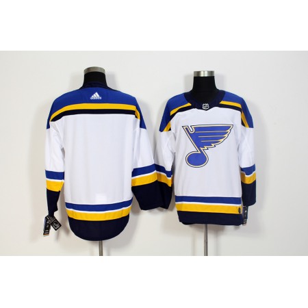 Men's  St. Louis Blues White Stitched NHL Jersey