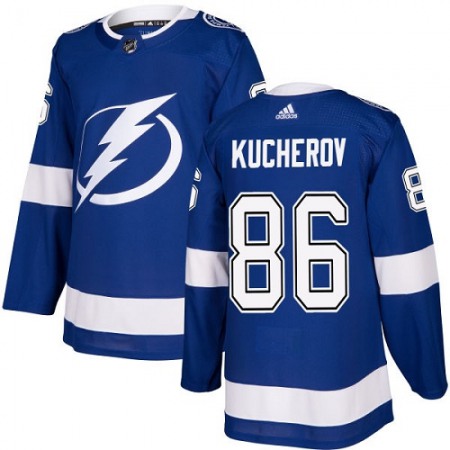Men's  Tampa Bay Lightning #86 Nikita Kucherov Blue Stitched NHL Jersey