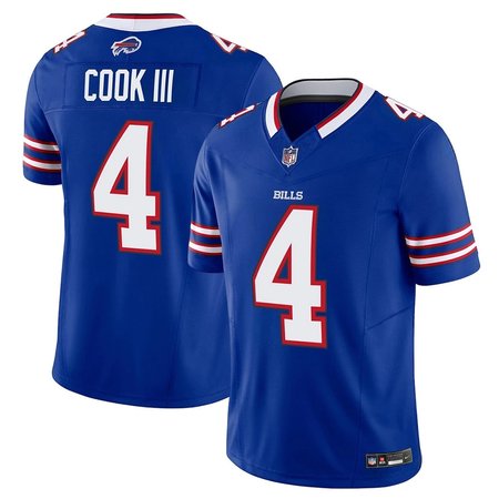 Men's Buffalo Bills #4 James Cook Blue 2023 F.U.S.E. Vapor Untouchable Limited Stitched Football Jersey