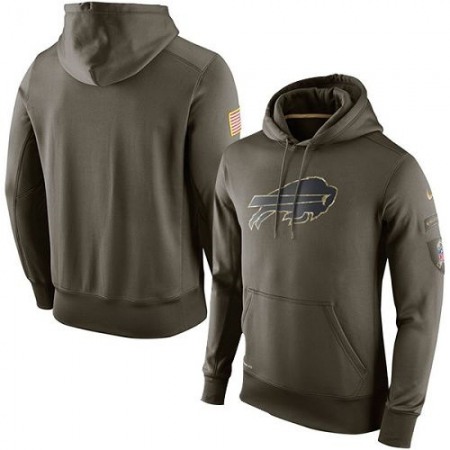 Men's Buffalo Bills  Olive Salute To Service KO Performance Hoodie