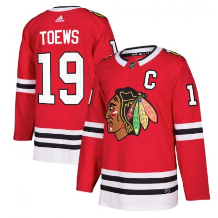 Men's Chicago Blackhawks #19 Jonathan Toews Red  Stitched NHL Jersey