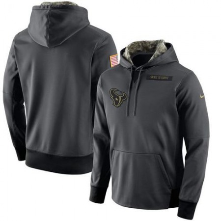 Men's Houston Texans  Anthracite Salute to Service Player Performance Hoodie