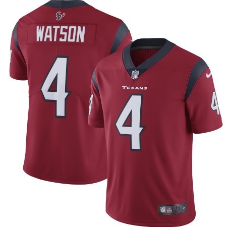 Men's Houston Texans  #4 Deshaun Watson 2019 Red Vapor Untouchable Limited Stitched NFL Jersey