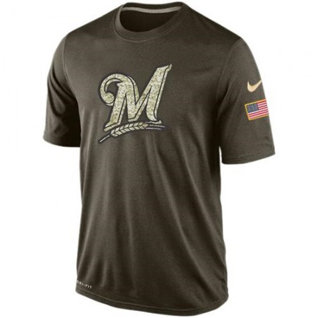 Men's Milwaukee Brewers Salute To Service  Dri-FiT T-Shirt