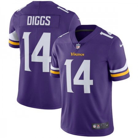 Men's Minnesota Vikings #14 Stefon Diggs  Purple Vapor Untouchable Limited Stitched NFL Jersey