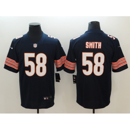 Men's NFL Chicago Bears #58 Roquan Smith Navy 2018  Draft Vapor Untouchable Limited Stitched Jersey