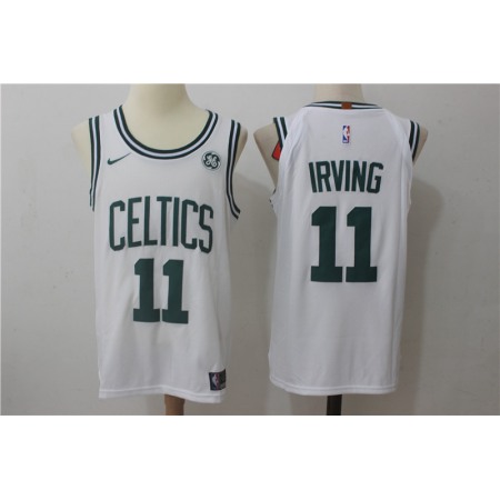 Men's  Boston Celtics #11 kyrie irving White Stitched NBA Jersey