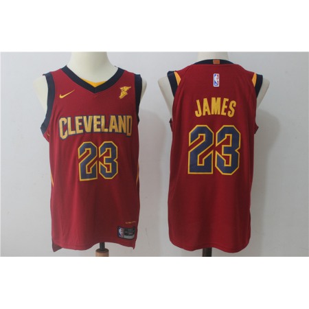 Men's  Cleveland Cavaliers #23 LeBron James Wine Red Stitched NBA Jersey