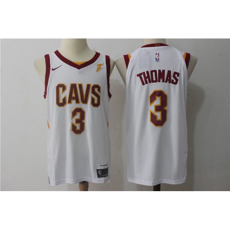 Men's  Cleveland Cavaliers #3 Isaiah Thomas White Stitched NBA Jersey