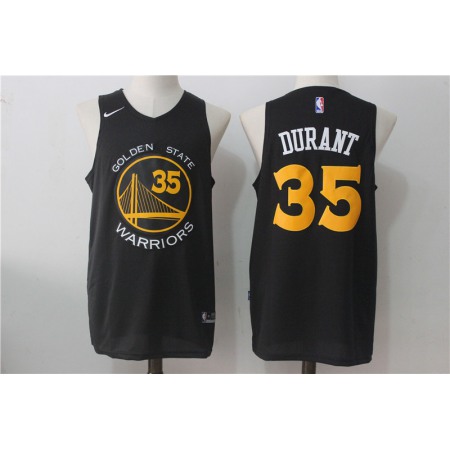 Men's  Golden State Warriors #35 Kevin Durant Black  Fashion Stitched NBA Jersey