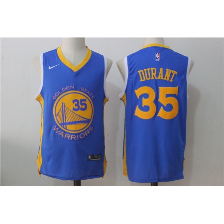 Men's  Golden State Warriors #35 Kevin Durant Royal  Road Stitched NBA Jersey