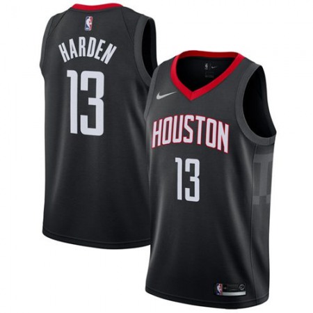 Men's  Houston Rockets #13 James Harden Black Swingman Statement Stitched NBA Jersey