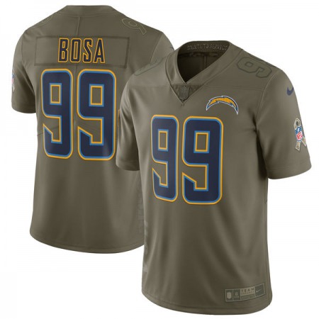 Men's  Los Angeles Chargers #99 Joey Bosa Olive Salute To Service Limited Stitched NFL Jersey