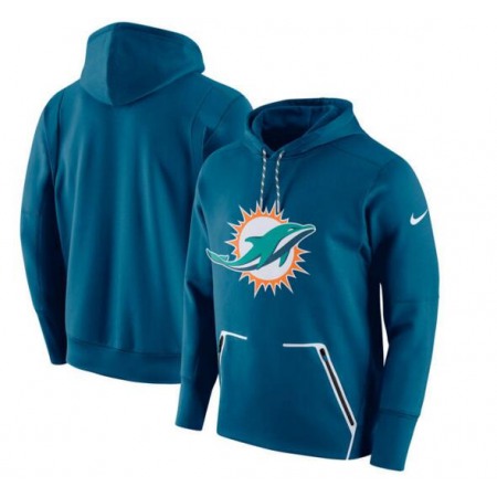 Men's  Miami Dolphins Aqua Champ Drive Vapor Speed Pullover Hoodie