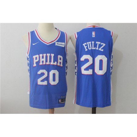 Men's  Philadelphia 76ers #20 Markelle Fultz Blue Stitched NBA Jersey