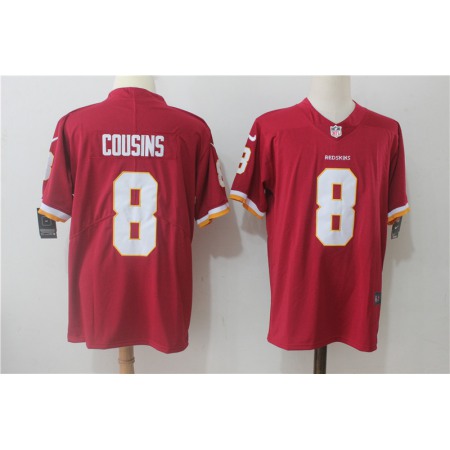 Men's  Washington Redskins #8 Kirk Cousins Red Alternate Stitched NFL Vapor Untouchable Limited Jersey