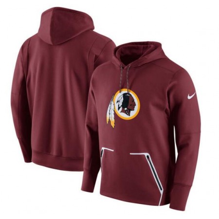 Men's  Washington Redskins Burgundy Champ Drive Vapor Speed Pullover Hoodie