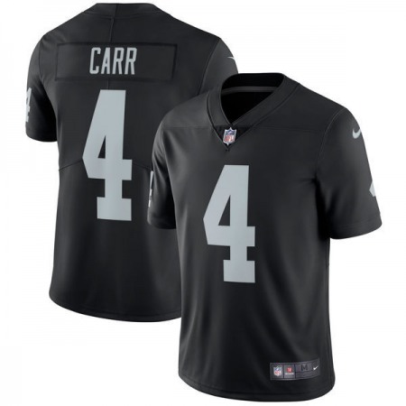 Men's Oakland Raiders #4 Derek Carr  Black Vapor Untouchable Limited Stitched NFL Jersey