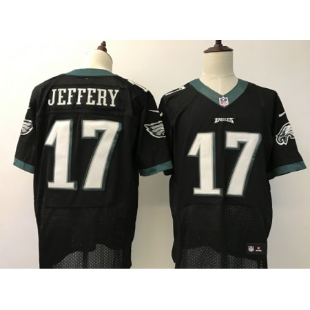 Men's Philadelphia Eagles #17 Alshon Jeffery  Black 2017 Elite Stitched NFL Jersey