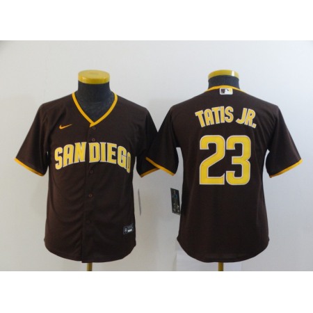 Men's San Diego Padres #23 Fernando Tatis Jr.  Coffee Flex Base Stitched MLB Jersey