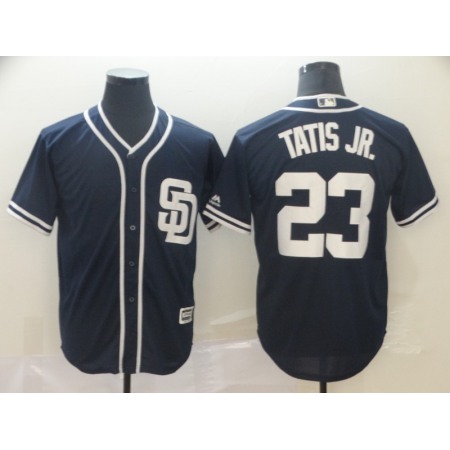 Men's San Diego Padres #23 Fernando Tatis Jr.  Navy Cool Base Stitched MLB Jersey