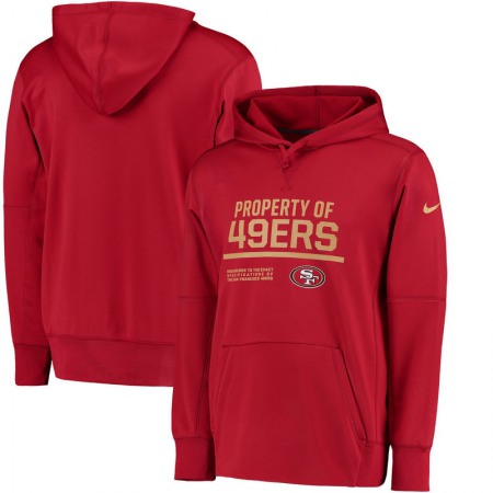 Men's San Francisco 49ers  Scarlet Circuit Property Of Performance Pullover Hoodie