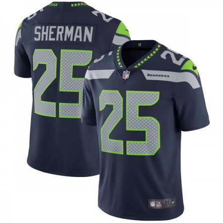 Men's Seattle Seahawks #25 Richard Sherman  College Navy Vapor Untouchable Limited Stitched NFL Jersey