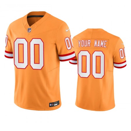 Men's Tampa Bay Buccaneers Active Player Custom Orange 2023 F.U.S.E.  Throwback Limited Stitched Jersey