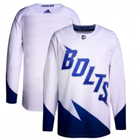 Men's Tampa Bay Lightning Blank 2022 White Stadium Series  Stitched Jersey