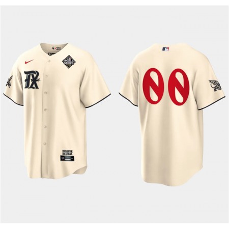 Men's Texas Rangers ACTIVE Player Custom Cream 2023 World Series City Connect Stitched Baseball  Jersey