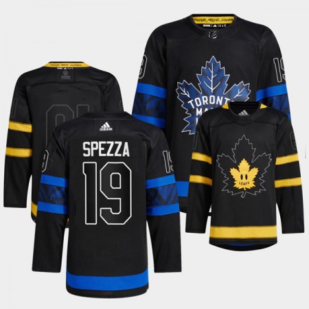 Men's Toronto Maple Leafs #19 Jason Spezza 2022 Black  Premier  Reversible Stitched Jersey