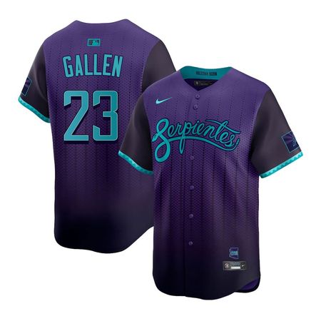 Men's Arizona Diamondbacks #23 Zac Gallen  Purple 2025 City Connect Limited Player Jersey