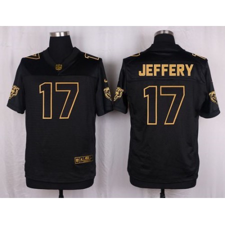 Bears #17 Alshon Jeffery Black Men's Stitched NFL Elite Pro Line Gold Collection Jersey