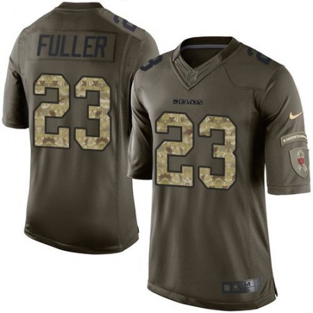 Bears #23 Kyle Fuller Green Youth Stitched NFL Limited Salute to Service Jersey