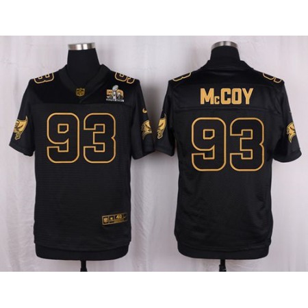 Buccaneers #93 Gerald McCoy Black Men's Stitched NFL Elite Pro Line Gold Collection Jersey