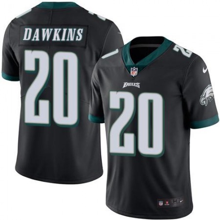 Eagles #20 Brian Dawkins Black Youth Stitched NFL Limited Rush Jersey
