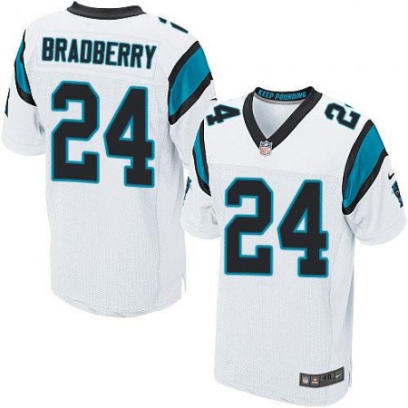 Panthers #24 James Bradberry White Men's Stitched NFL Elite Jersey