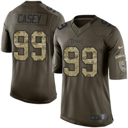 Titans #99 Jurrell Casey Green Men's Stitched NFL Limited Salute to Service Jersey